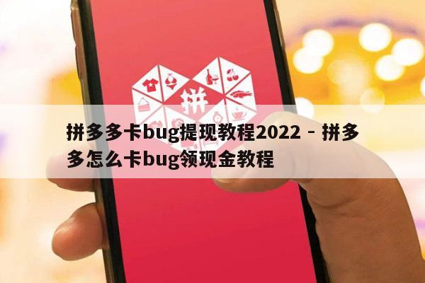 拼多多卡bug提现教程2022 - 拼多多怎么卡bug领现金教程-第1张图片-拼多多助力